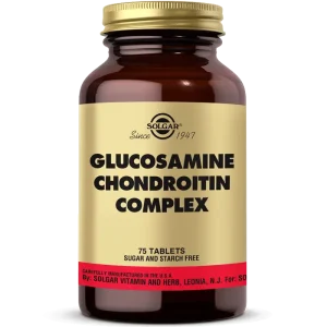 قرص و مکمل گلوکوزامین Glucosamine Chondroitin complex سولگار 75 عددی
